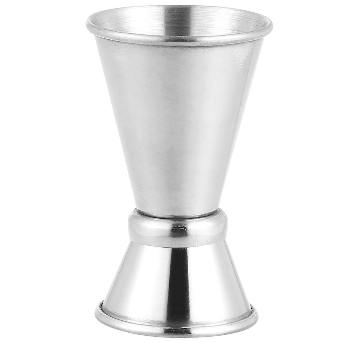 Stainless Steel Stepped Jigger Double Jigger Measuring Cup Silver 4.3×6.8CM Multi-function 1Set
