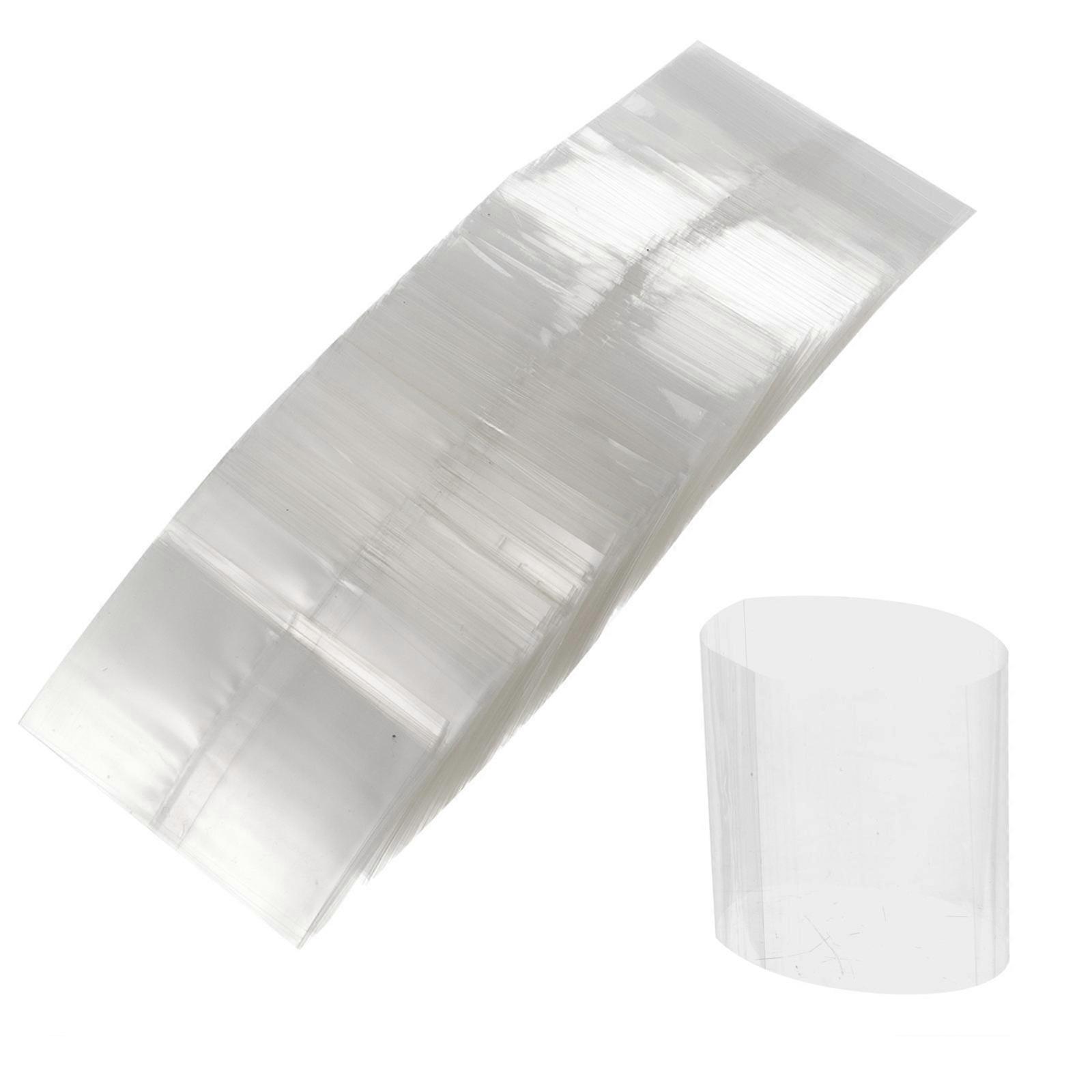 400Pcs Transparent Waterproof Heat Shrink Bag for Bottle Sealer Film