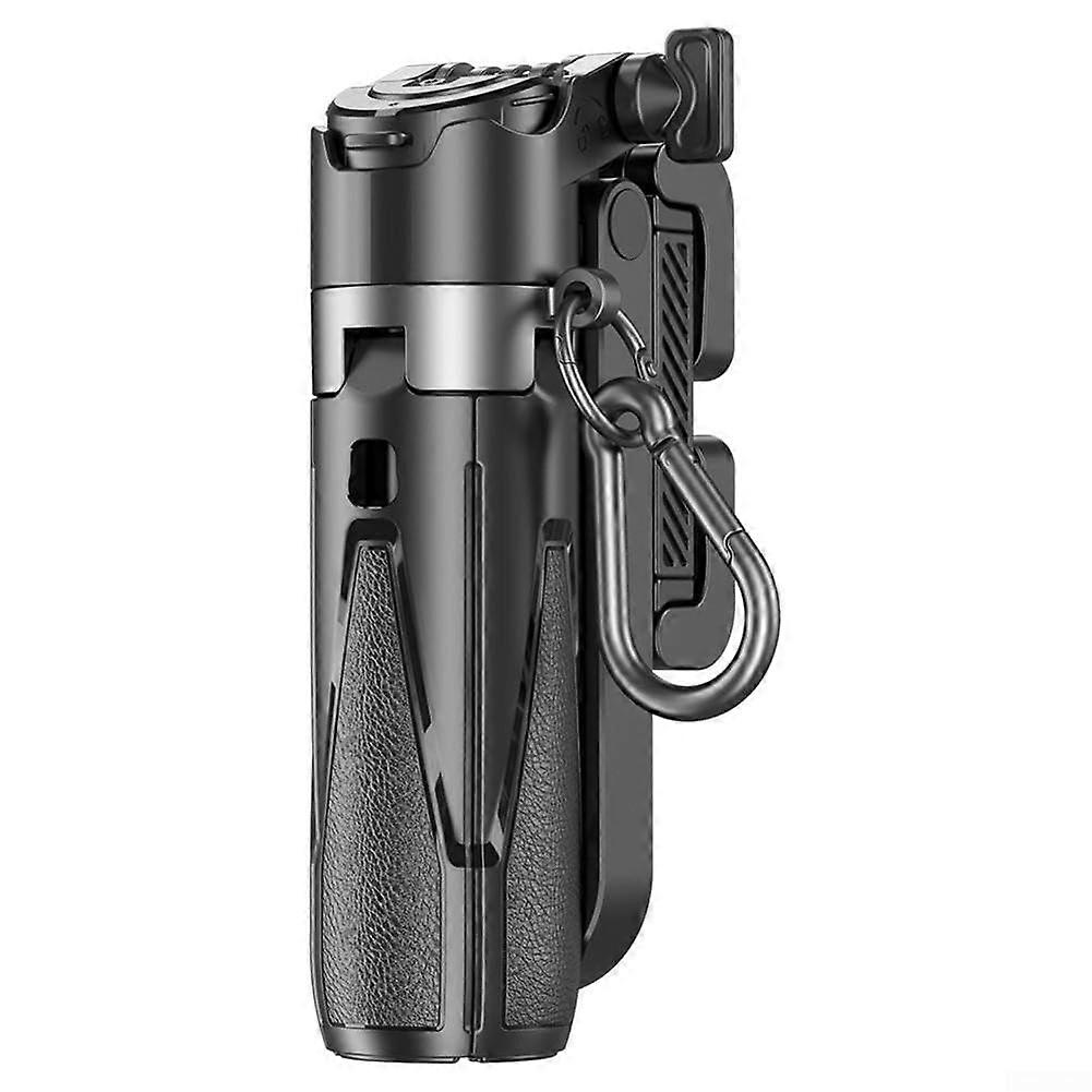 360° Adjustable Mini Tripod with Remote Control - Compact Extendable Phone Holder for Travel, Vlogging & Photography - 11.7-41.5cm - Black/White