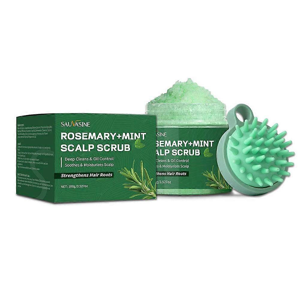 For Scalp Massage Cream 100ml Deep Clean Dandruff Control Soothe Itching Promote Hair Growth Nourish Roots With Comb