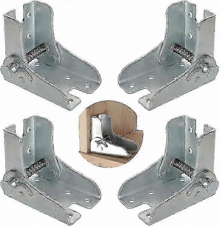 4-Pack Adjustable Folding Brackets for Workbench or Kitchen Countertop Support