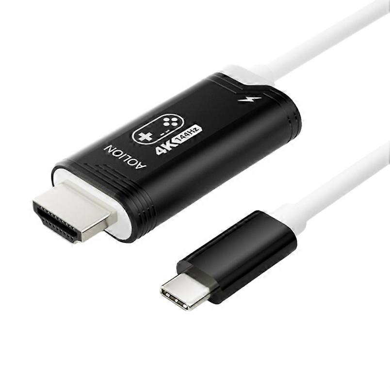 For Switch2 ROG ALLY Host Screen Mirroring Cable High-Definition HDMI Screen Mirroring Cable (2m 4K 144Hz Black)