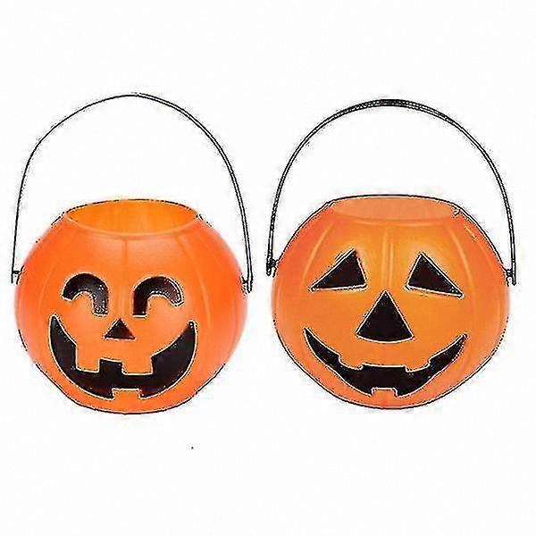 Spooky Pumpkin Lamp for Halloween Decor - Portable Atmosphere Prop with Ghostly Design (Random Style)