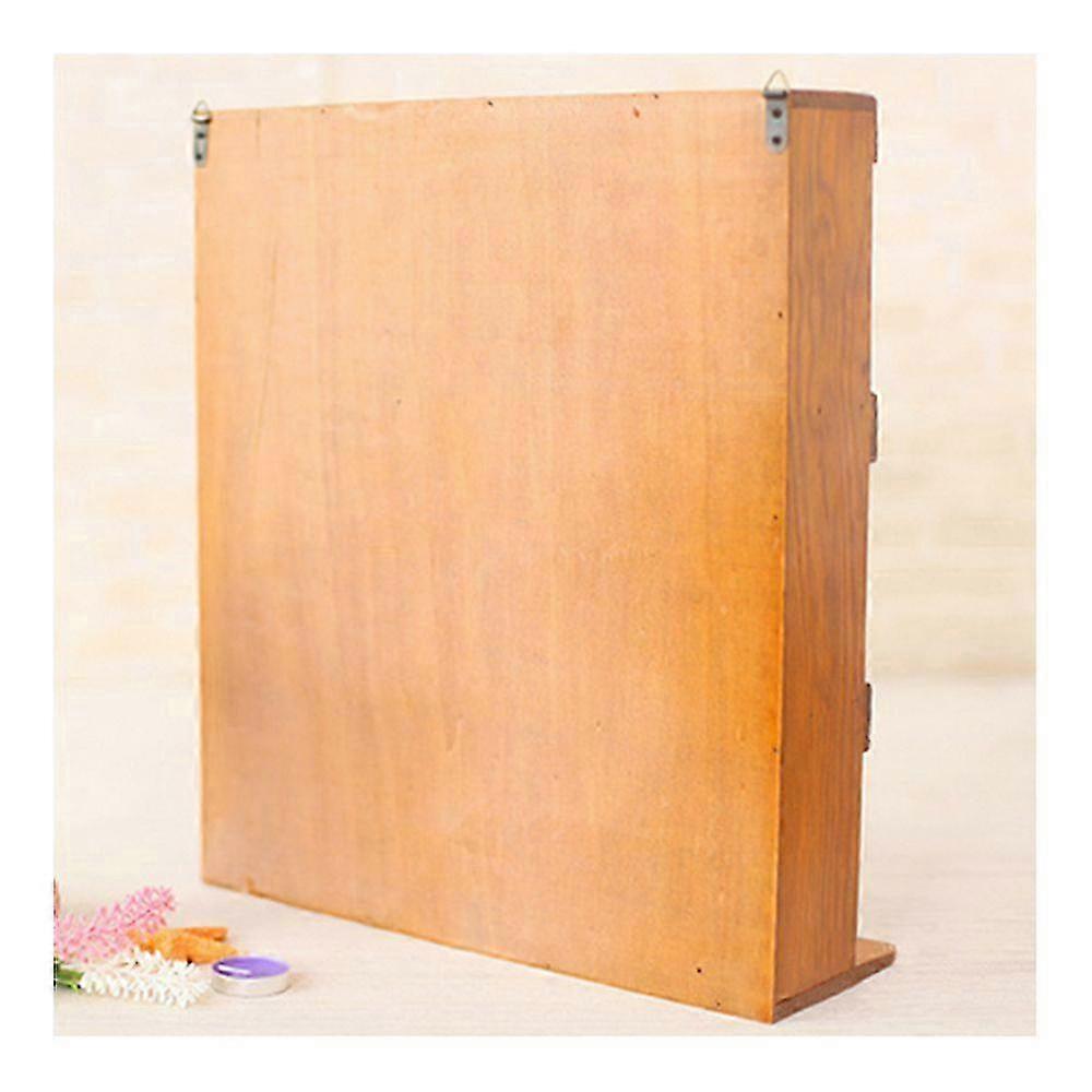 zakka storage rack wooden succulent display case