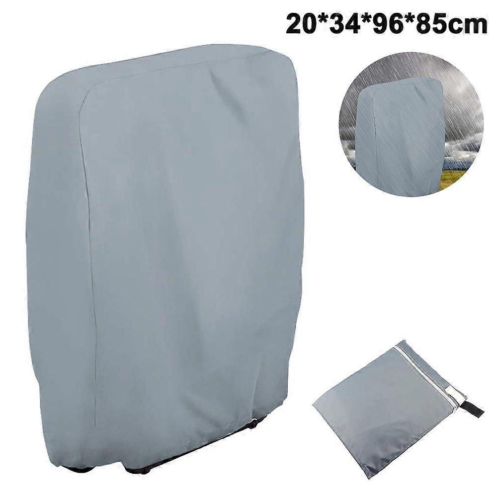 Protective cover for folding chairs, waterproof, windproof and UV resistant.