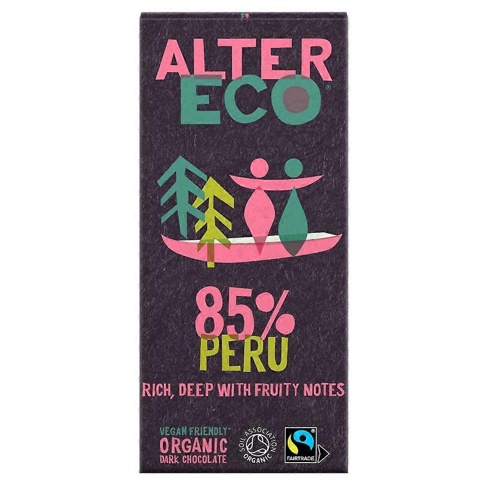AlterEco Dark Chocolate 85% Peru 100g - 3 Pack