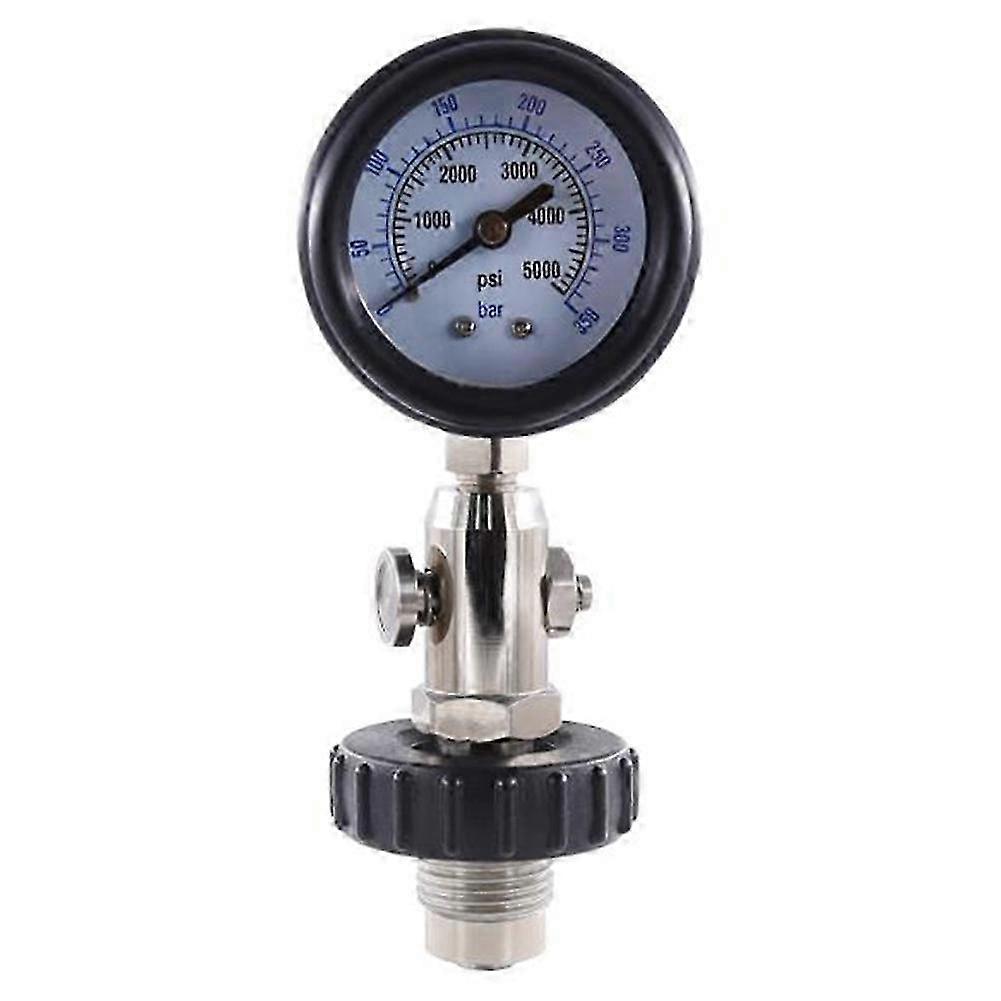 New DIN Air Tank Pressure Checker for Scuba Diving with 350Bar Gauge,Diving Gauge with Handle