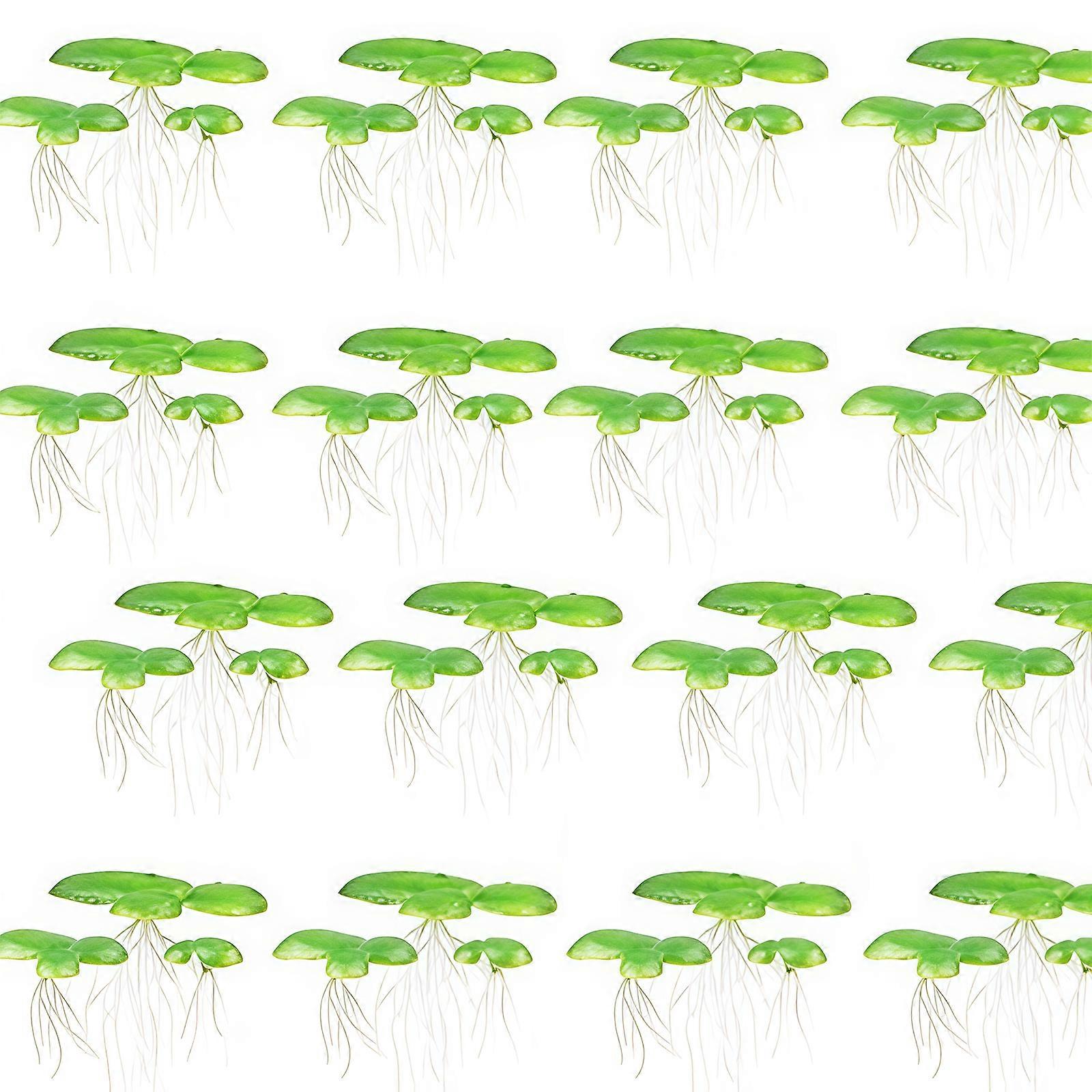 2 Pack Synthetic Floating Duckweed For Aquarium Decoration Realistic Water Surfaces Plant Simulation Multicolor