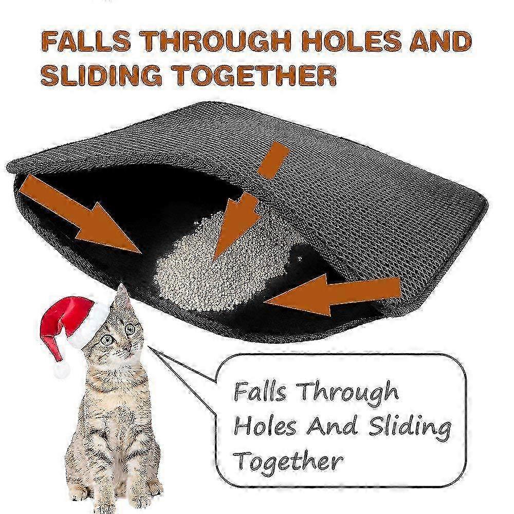 二重層折りたたみ式猫ゴミクリーニングパッド