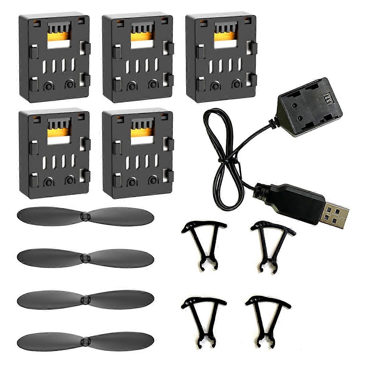 For K04 Portable Remote Control RC Drone Quadcopter Spare Parts Accessory 3.7V 300mAh USB Propeller