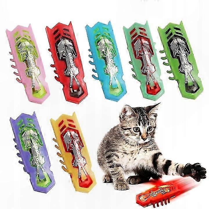 Interactive Cat Toy with 7 Moving Insect Simulations for Playful Chase and Fun Engagement