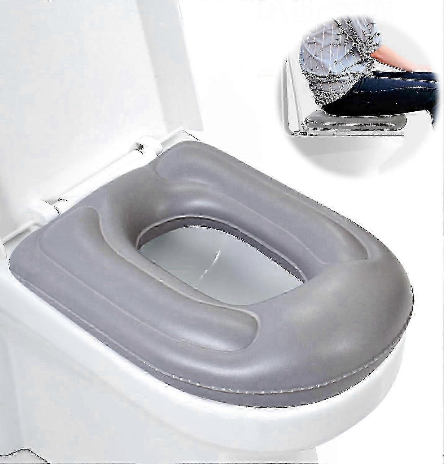 Inflatable Toilet Seat Cushion With Suction Cups,height Adjustable Inflatable Toilet Seat For Adults,seniors,elderly