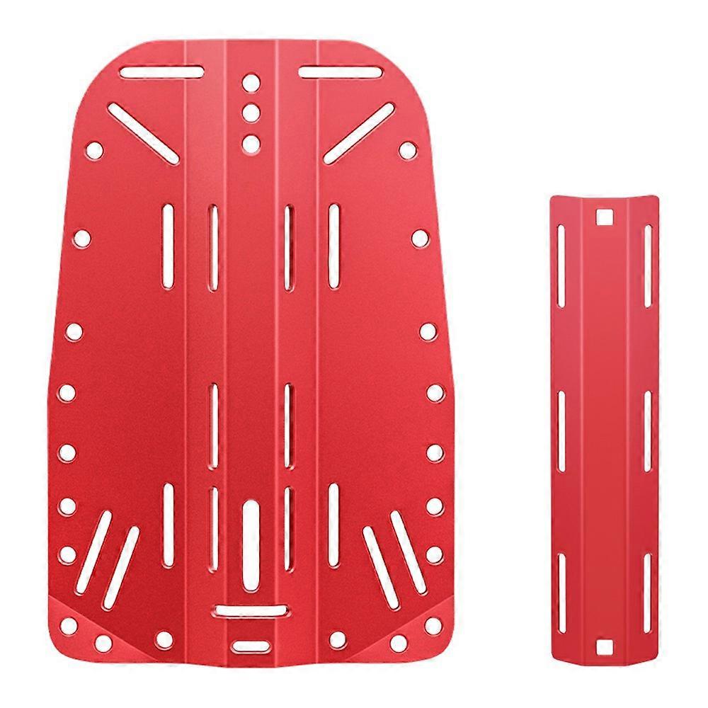 TKdaddy DIDEEP Lightweight Portable Scuba Diving BCD Accessories Aluminum Backplate Red