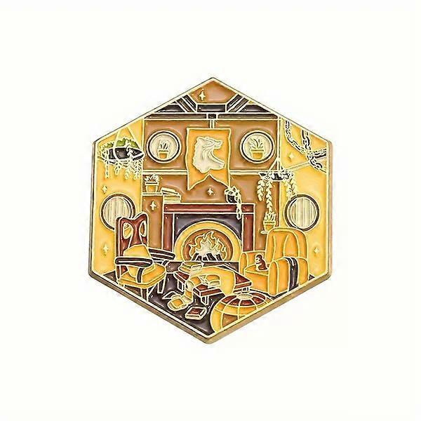 Magic School Enamel Pin, 1/4 Piece, Inspired by Classic Movie Designs