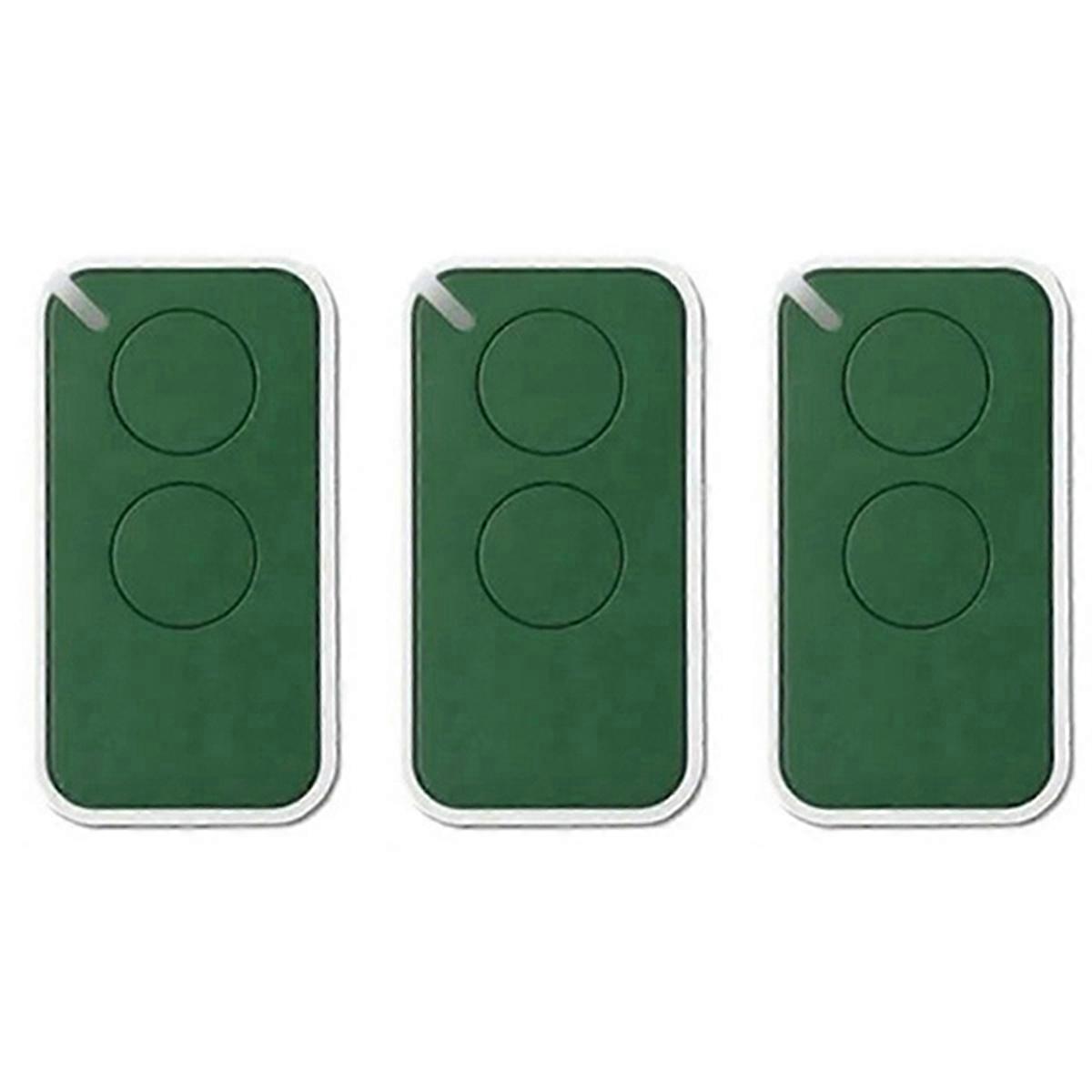 For NICE Universal Garage Remote Control 433.92MHz 2-Channel Rolling Code Transmitter for Gates Green
