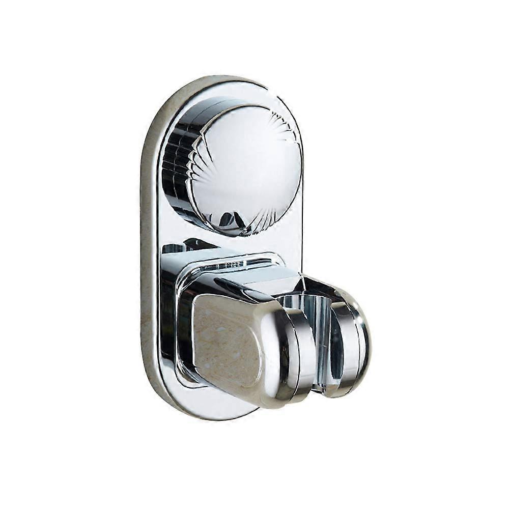 Shower Hand Holder with Vacuum Suction Cup Bracket for Bathroom Use Adjustable and Reusable Silver 3 inch