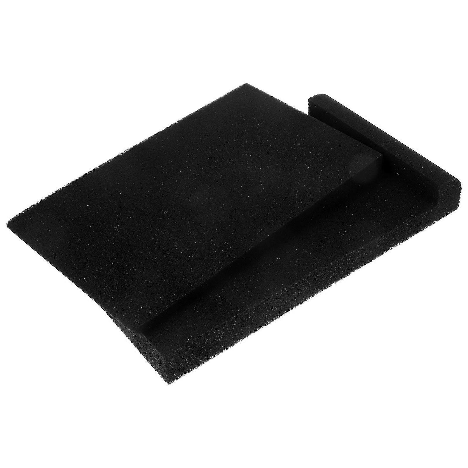 Black Acoustic Isolation Pads with Sponge Material for Protection 2 Pcs