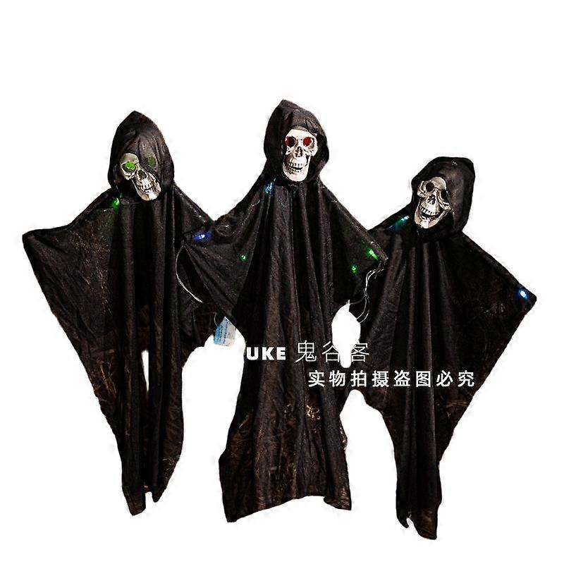 Special ground plug decoration for haunted houses, triple-string set, made of durable plastic and suitable for multiple scenarios