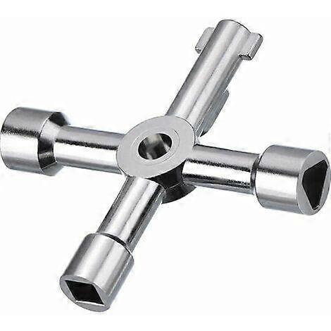 4 Way Multi-Function Utility Key for Gas Water Electric Box Medicine Cabinet