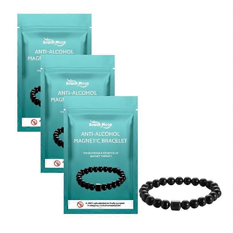 1-3x 抗アルコール磁気ブレスレット、アルコール消費量の削減に効果的、飲酒後の不快感を和らげる磁気療法ブレスレット