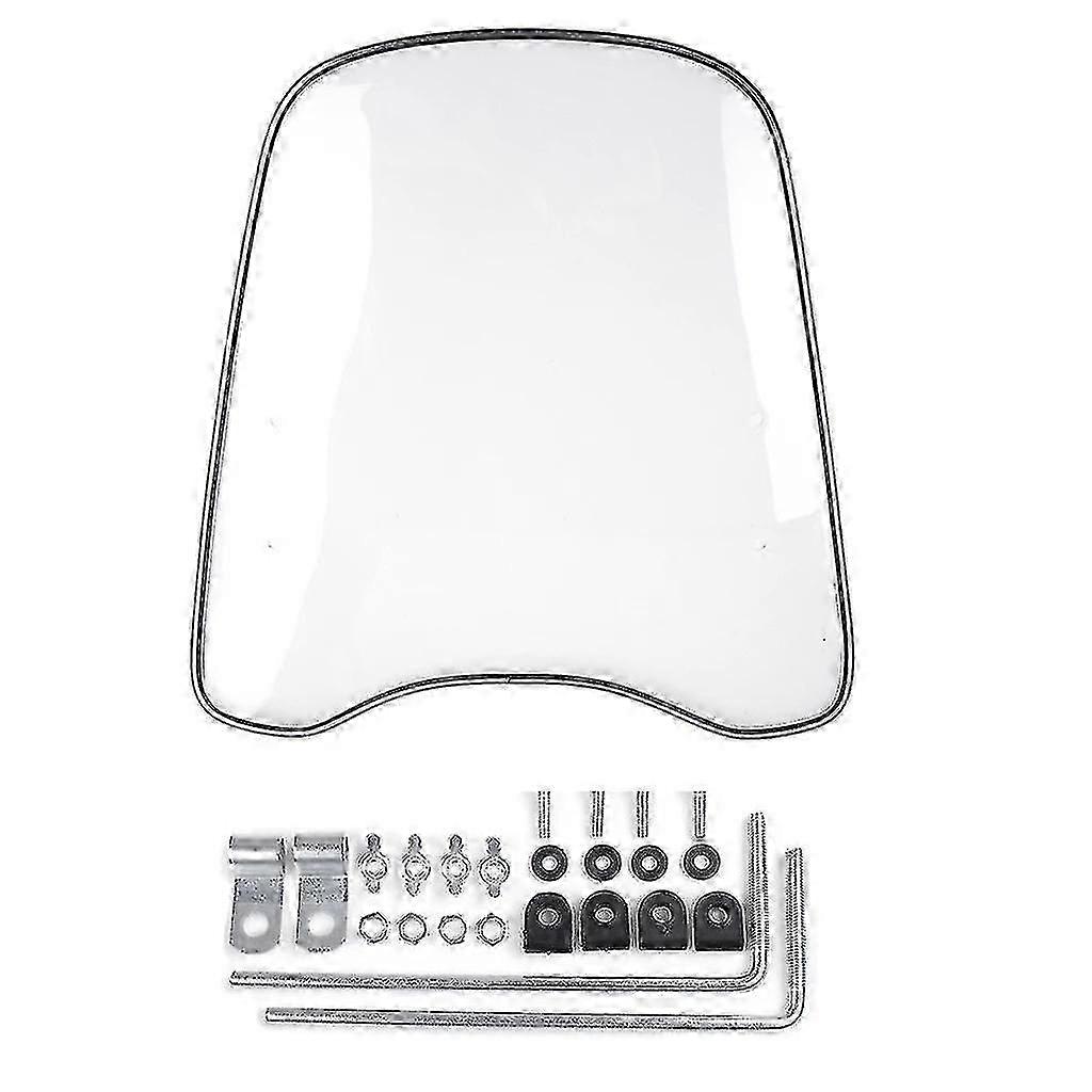 2mm Thick Universal Motorcycle Windshield Windscreen Clear Deflector Wind Shield Clear 2025