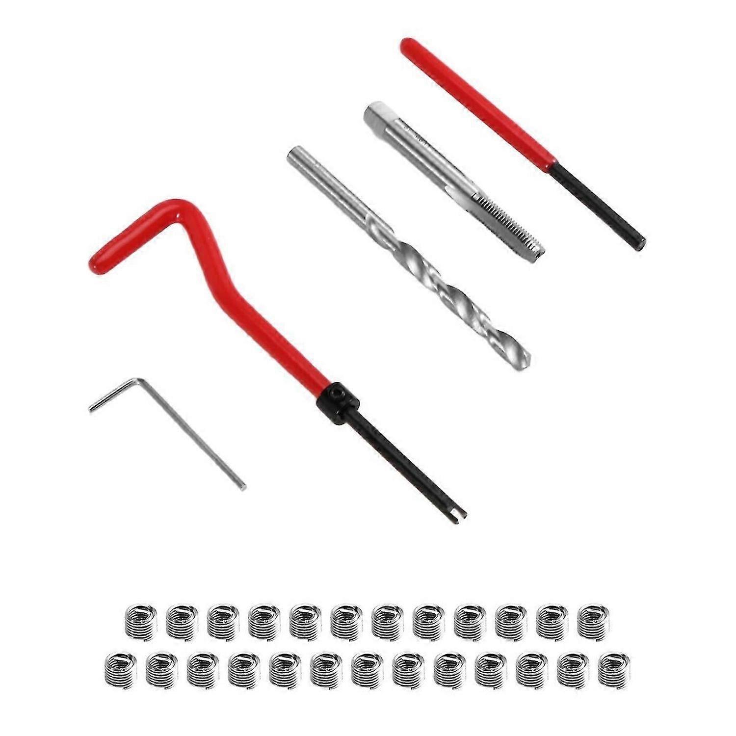 30PCS Thread Repair Kit M6x1 for Restoring Damaged Thread Spanner