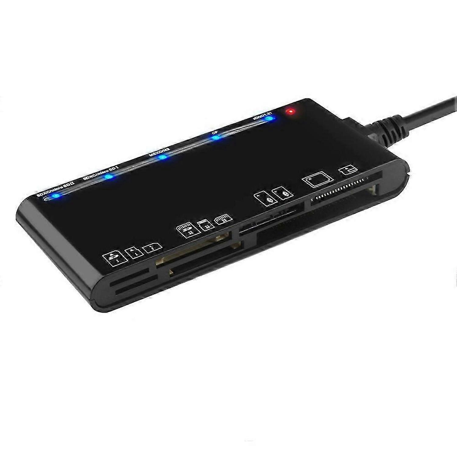 Laptop Accessories USB 3.0 Multi Functional Card Reader CF/XD/MS/SD/TF Card 7 in 1. USB Card Reader