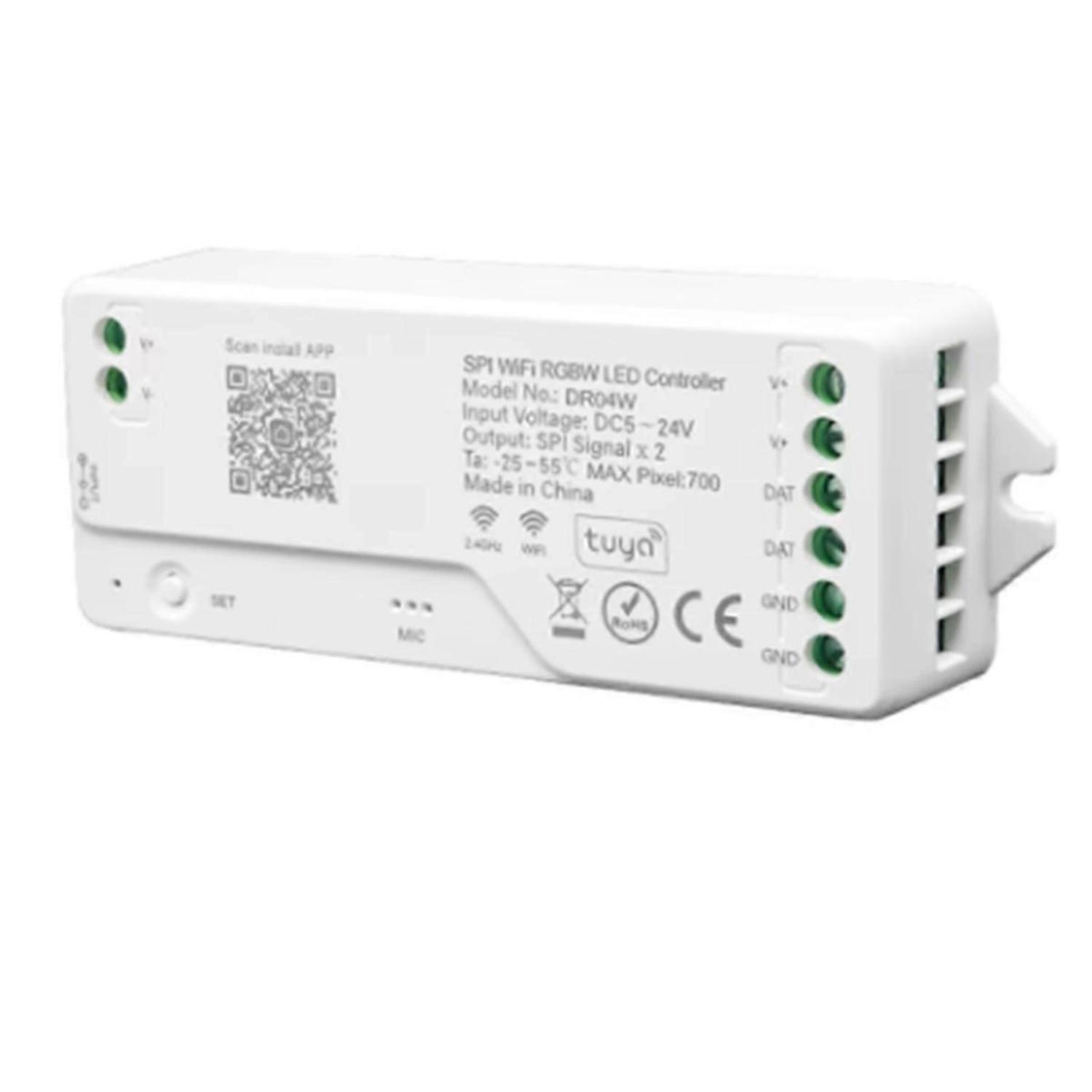 Tuya Wifi LED Controller SPI RGBWIC SK6812 RGBW WS2814 COB 784 896 Addressable LED Light for Alexa Assistance