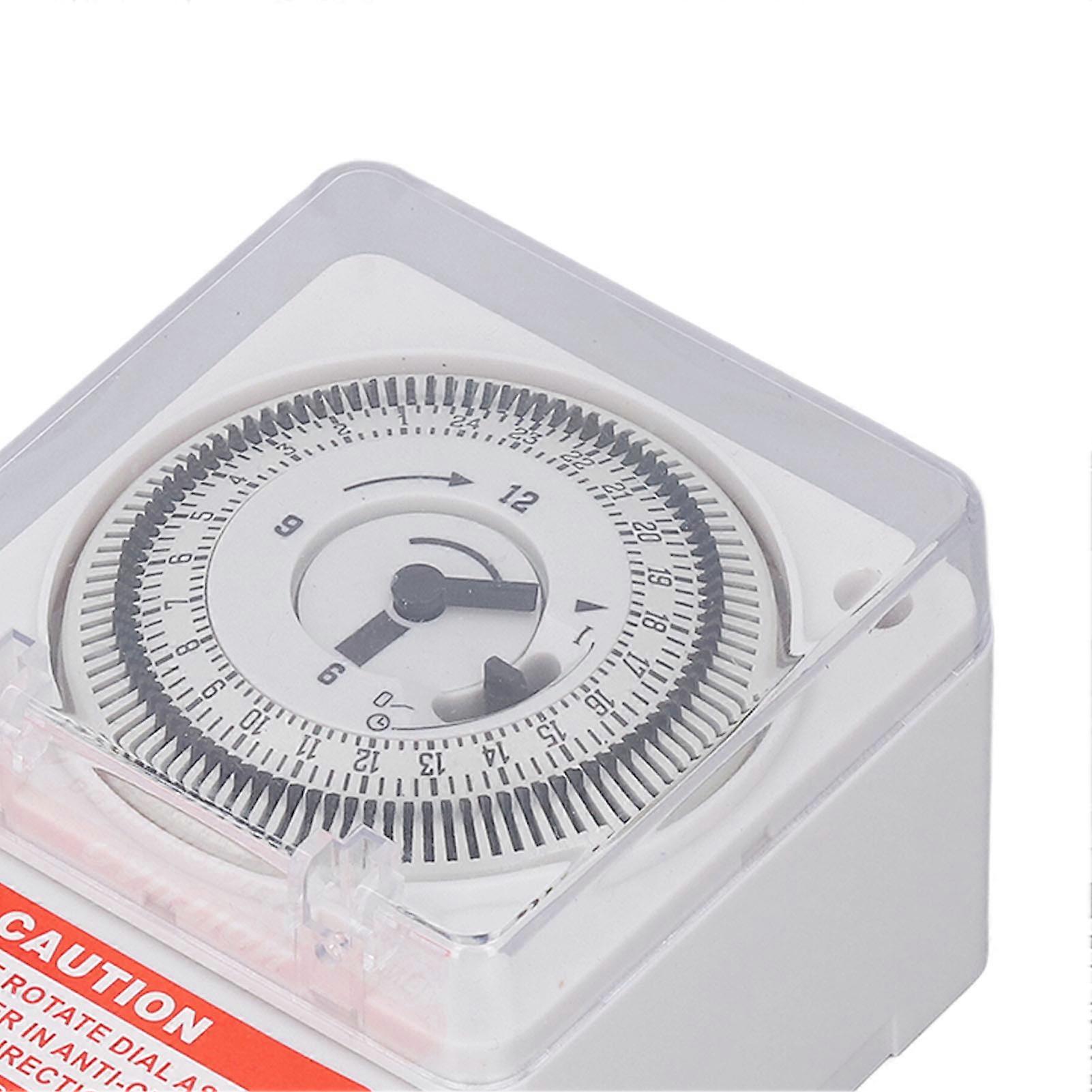 Mechanical Time Switch, 24 Hour Cycle, 15 Minute Interval, Clock Type, Accurate Industrial Timer, Timing Switch, AC 220V