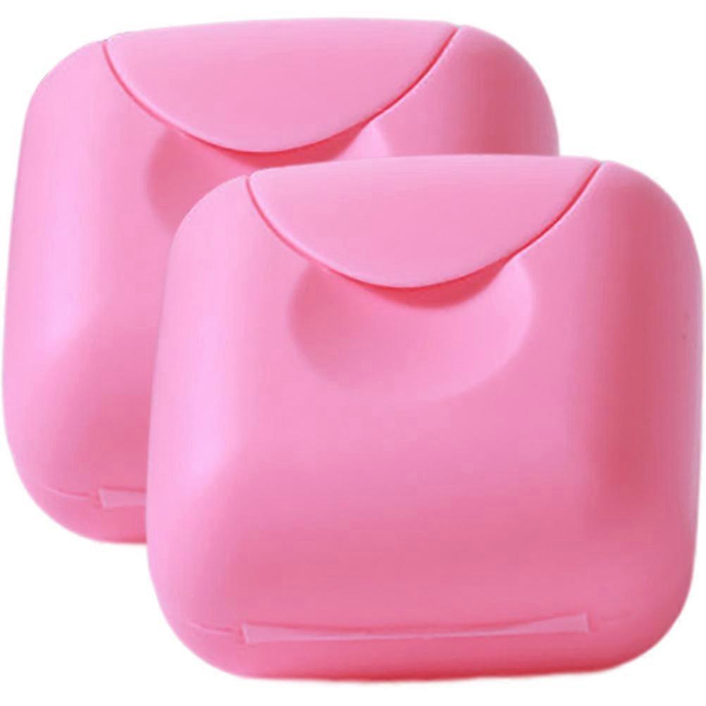 Reusable Packing Box for Storage 6Pcs Pink Plastic Container