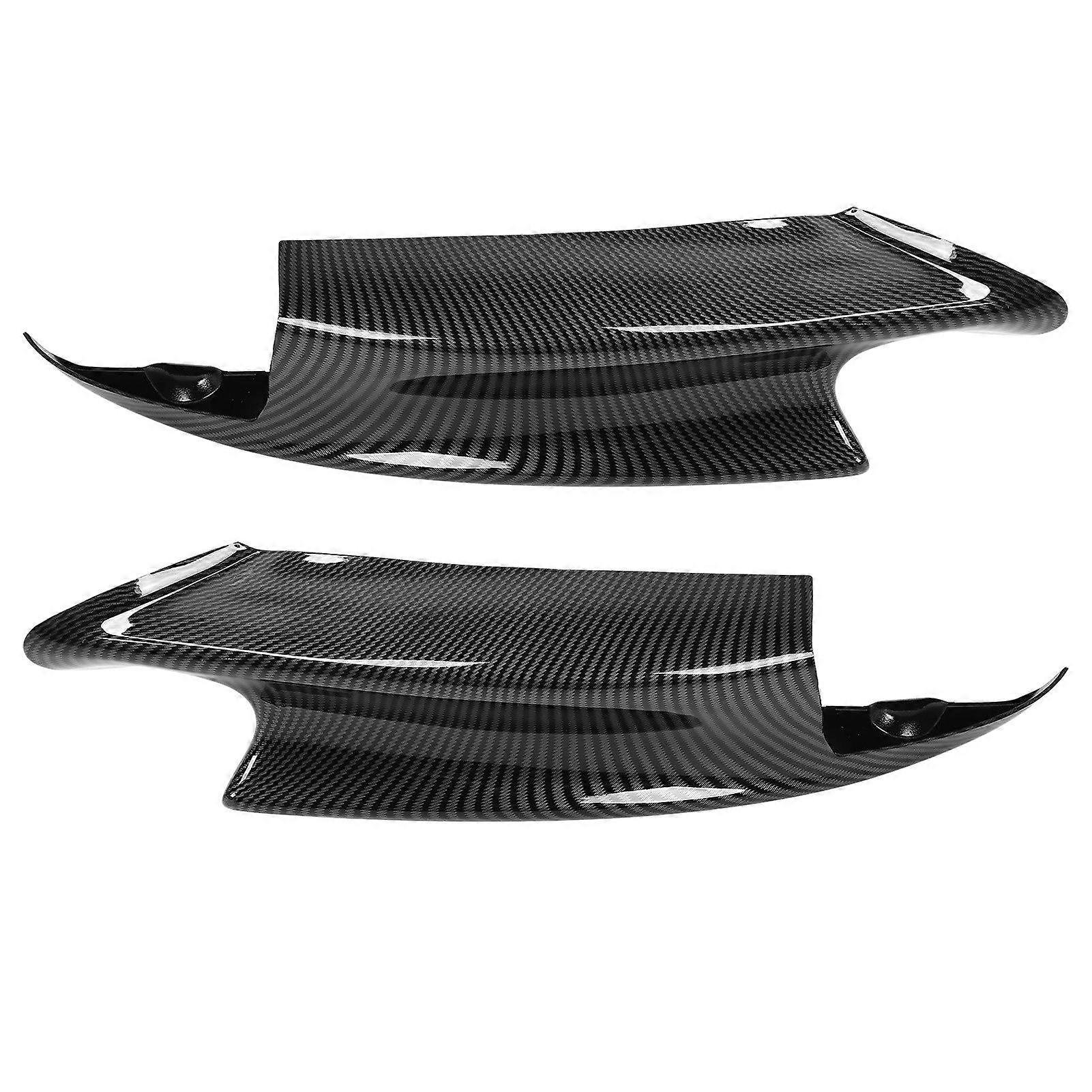 Pair Front Bumper Spoiler Lip Deflector Splitter Fit for E90 E92 E93 M3 20072012Carbon Fiber Style