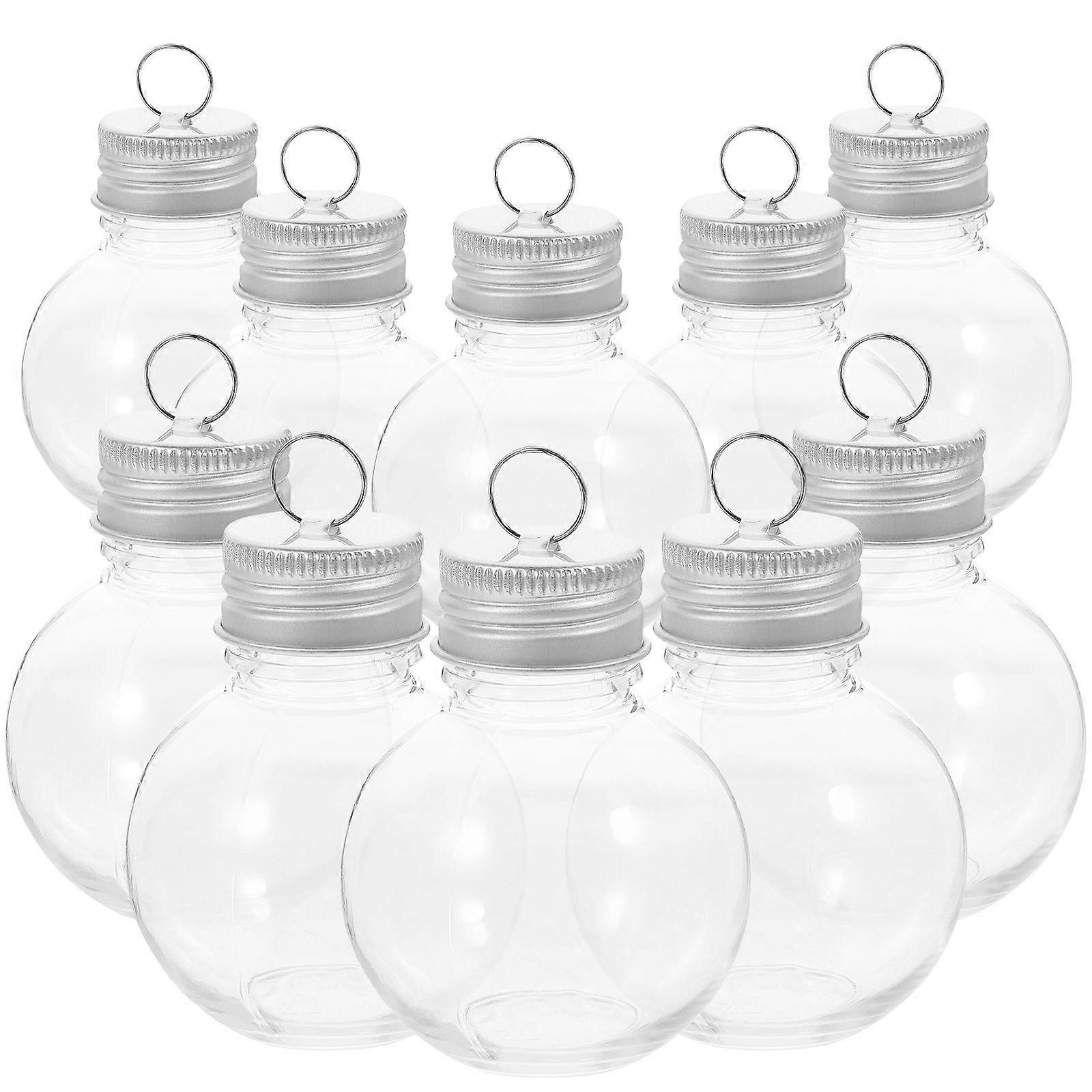10Pcs Convenient Clear Bottles Portable Empty Bottles Household Milk Bottles Milk Accessory