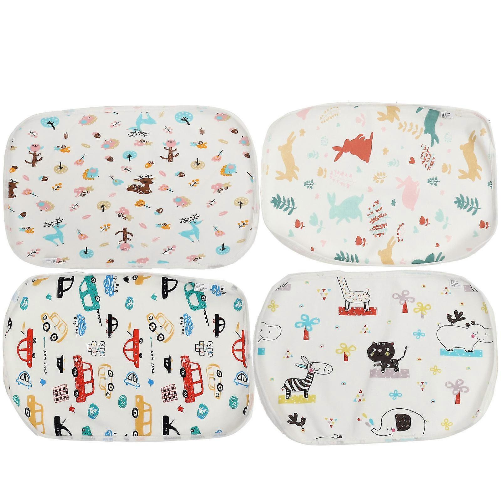 Diaper Changing Pad Waterproof 4PCS Reusable Pee Pad Cartoon mat 30x45cm Assorted Color Infant Bedding Liquid Protection