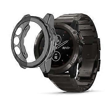Clear Soft TPU Stylish Cover für Garmin Fenix 5 - Schwarz