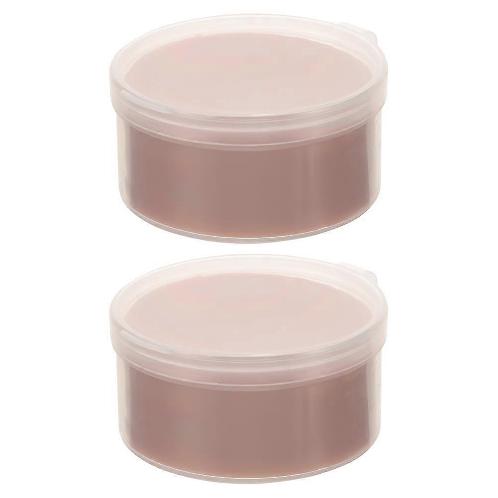 Stage Makeup Kit Fake Scar Wax for Halloween Cosplay Khaki Plastic Wax Featuring Nose Shaping Function 2Pcs