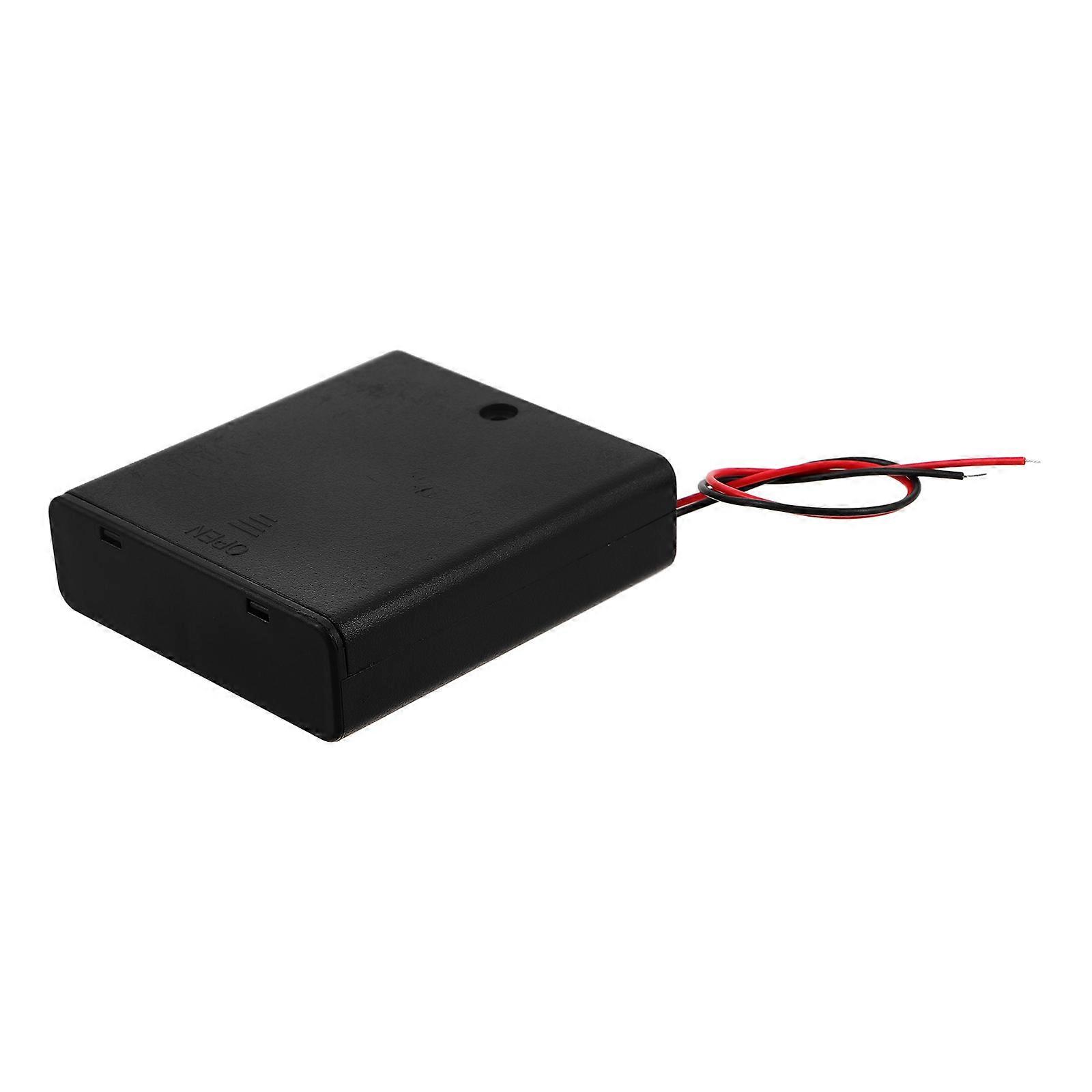 6V Battery Holder Plastic Case for DIY Use with 3Pcs