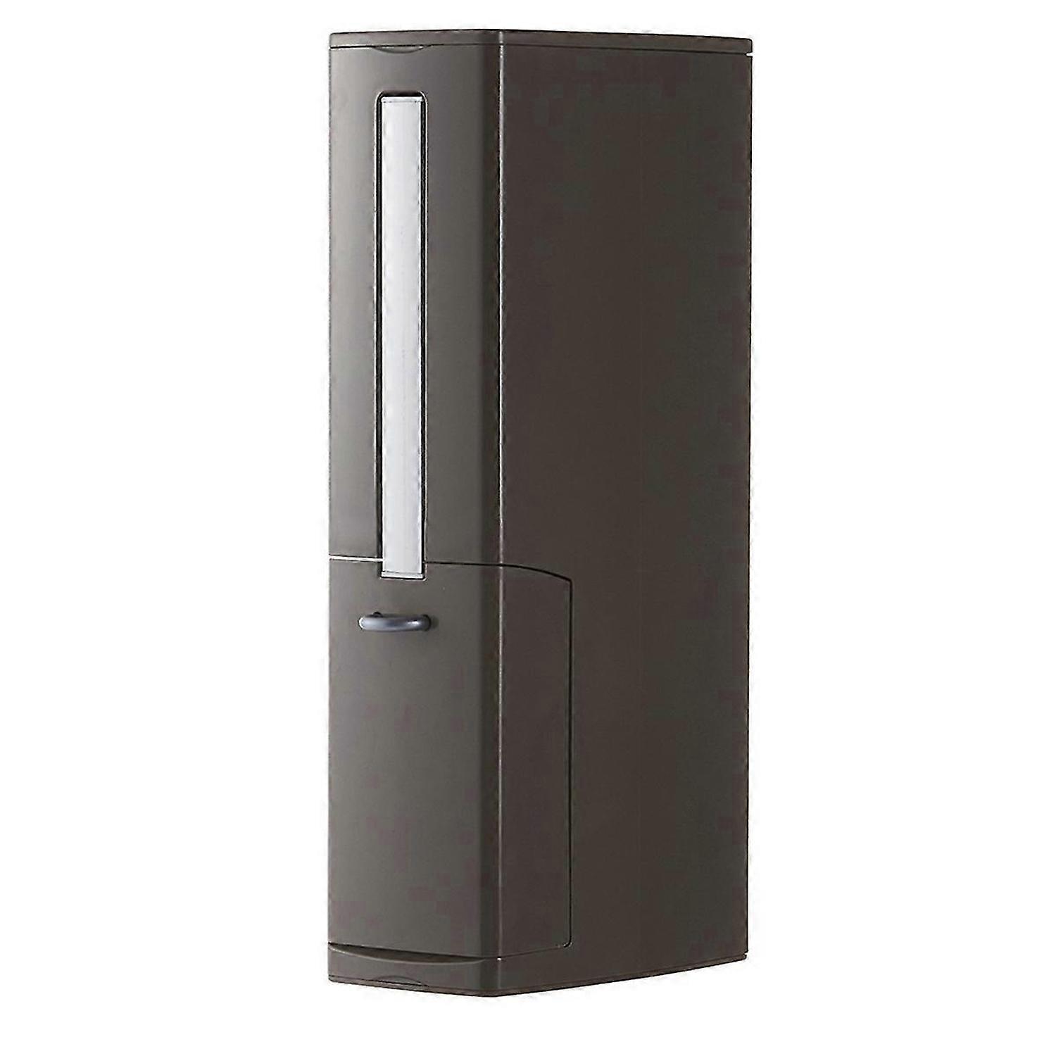 Bathroom Trash Can, Toilet Brush Set, Small Trash Can With Lid Coffe