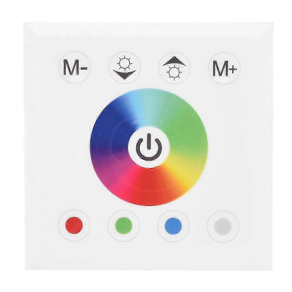 Dc12v-24v Rgb / Rgbw Wall Mounted Touch Panel Controller Glass Panel Dimmer Switch Controller For L