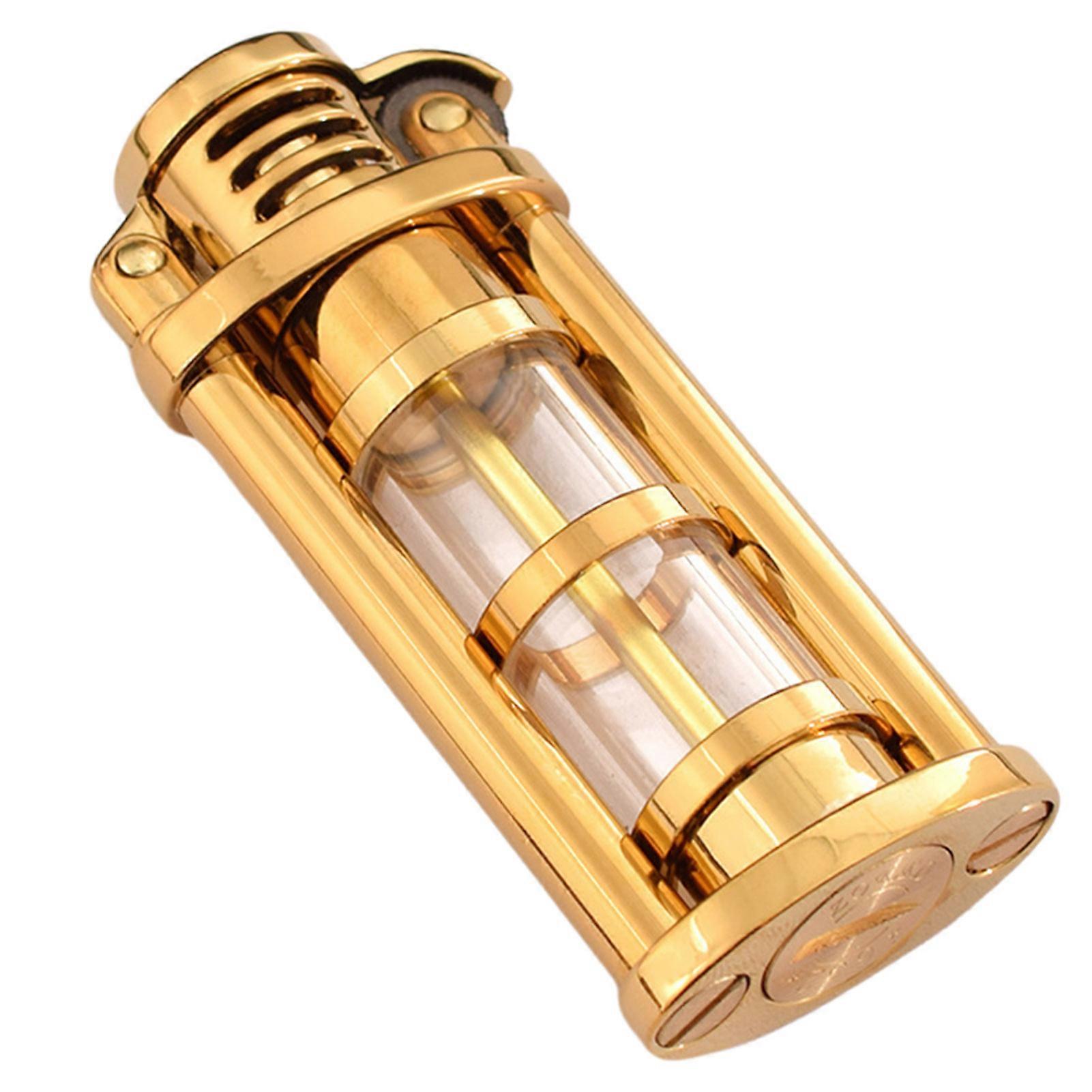 Refillable retro oil lighter for men Classic Flints Wheel Reliable Ignition Unique Desk Decor