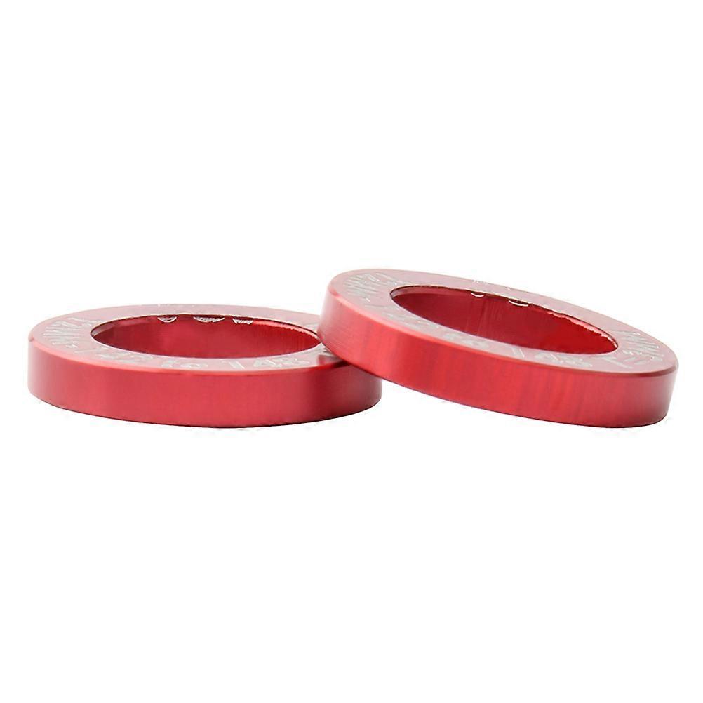 Wheel Spacers Fastening Red 1.89X1.89X0.30cm 2Pack