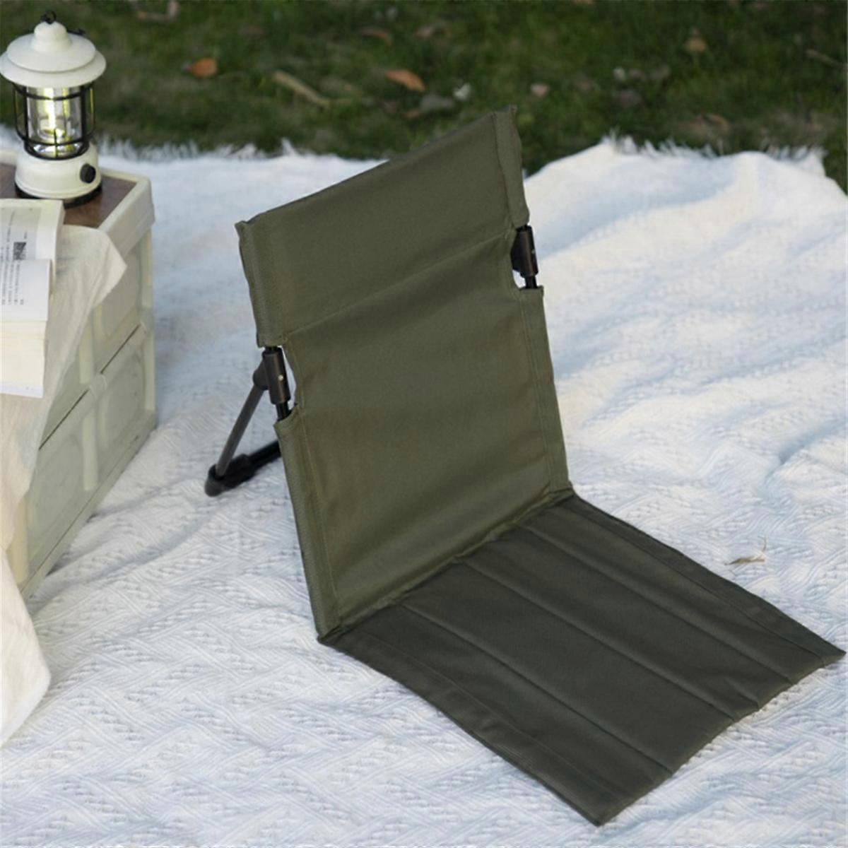 Green Folding Beach Chair Portable Seat Low Beach Chair