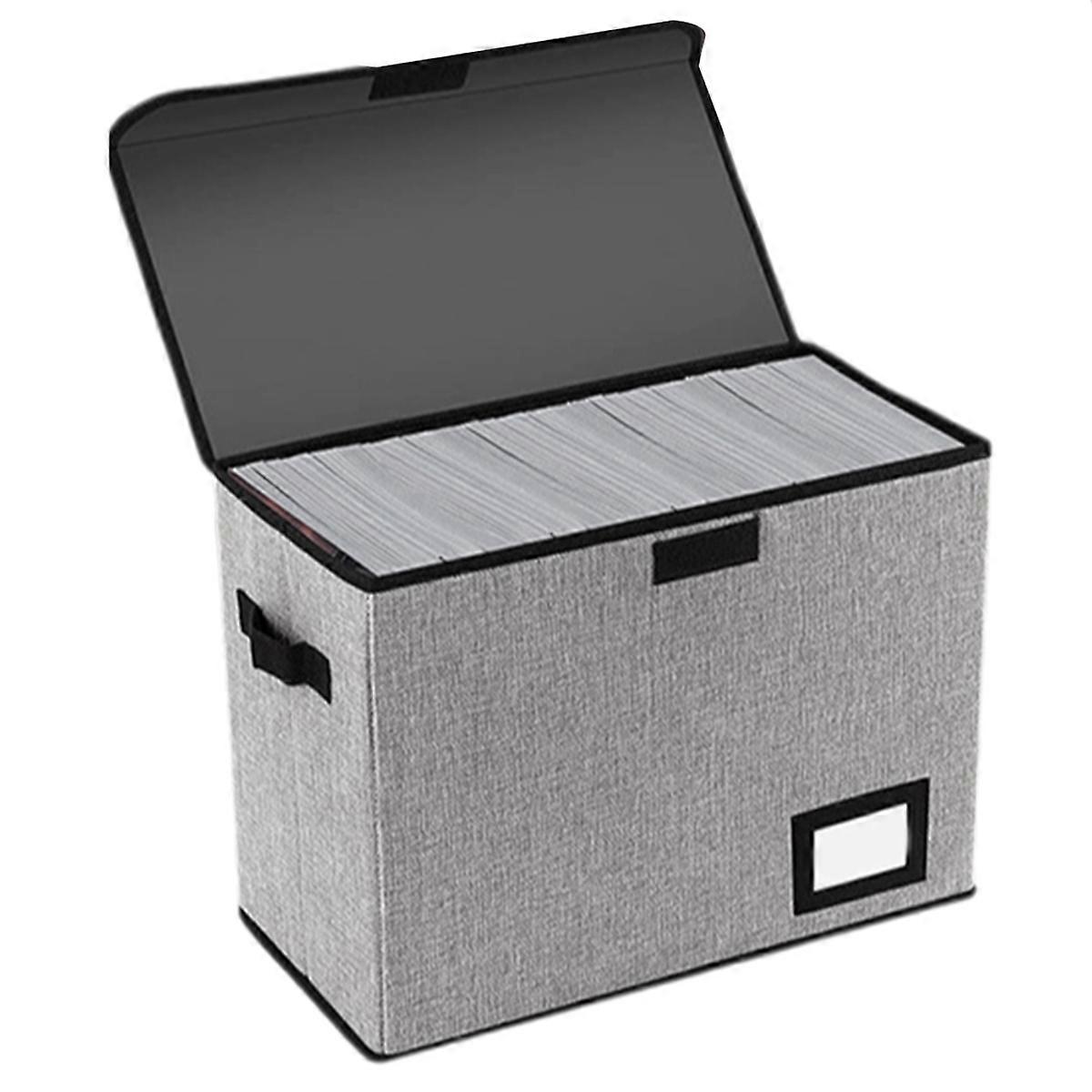 Comic Book Storage Boxes, Back to School Fold Comic Short Box Case with Lid, Book Bin Container Hold