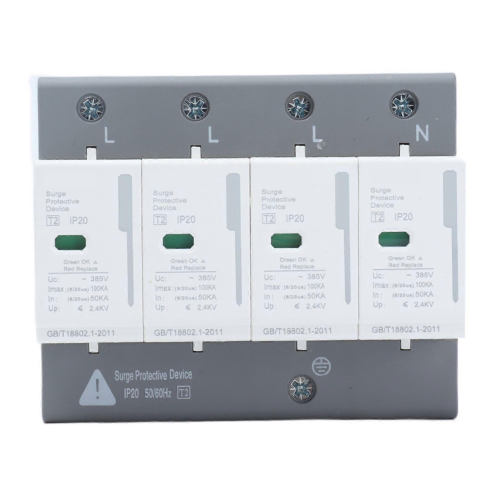 Surge Protector 220V 380V Power Strip Protective Arrester Device for Home Office Travel