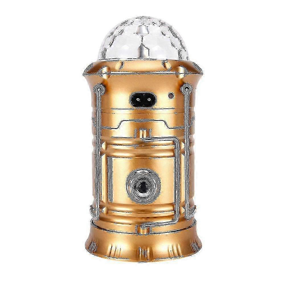 Rechargeable Solar LED Lantern for Camping, Outdoor Torch with Disco Light Functionality