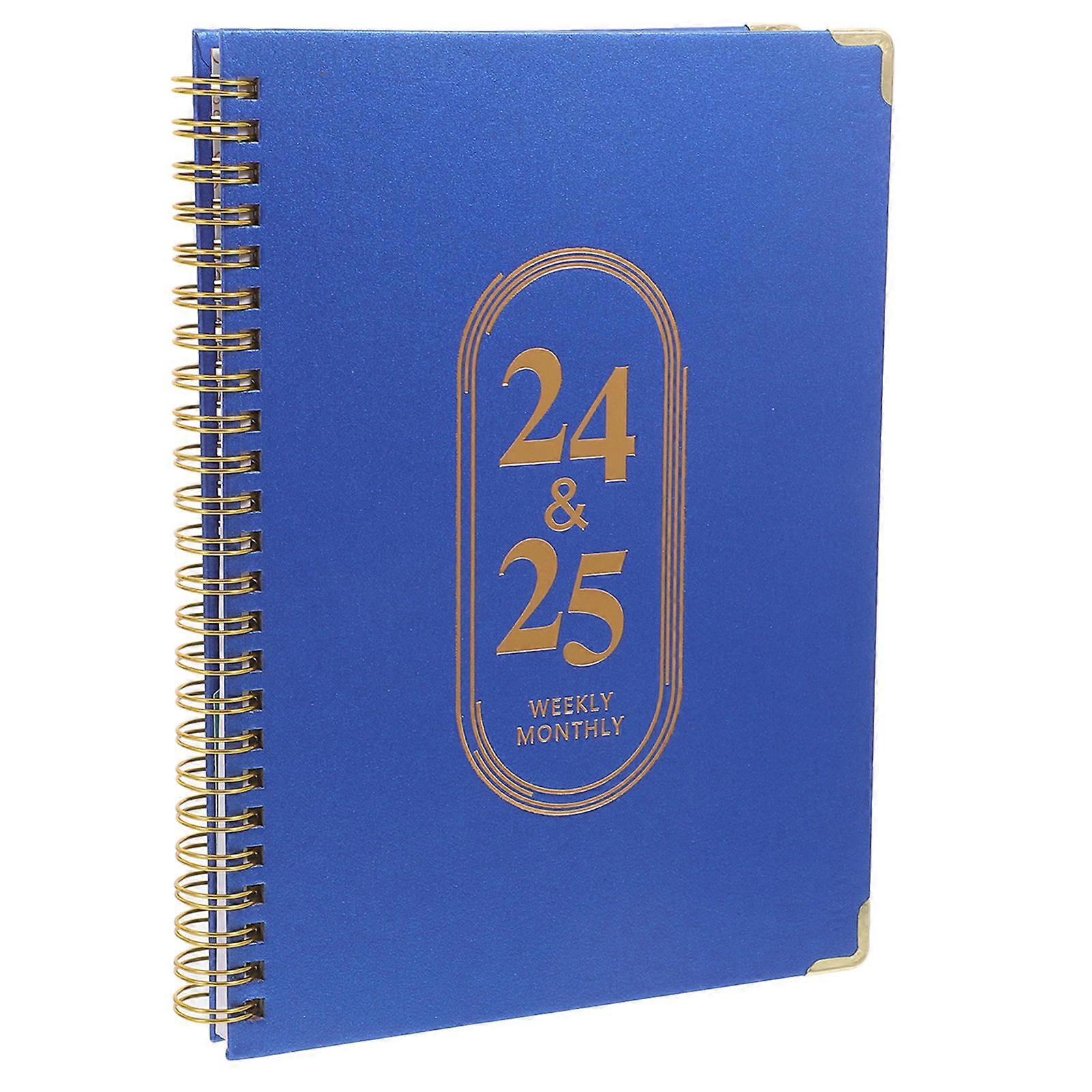 Portable Planner Book Coil Academic Planner for 4Pcs Office Accessory