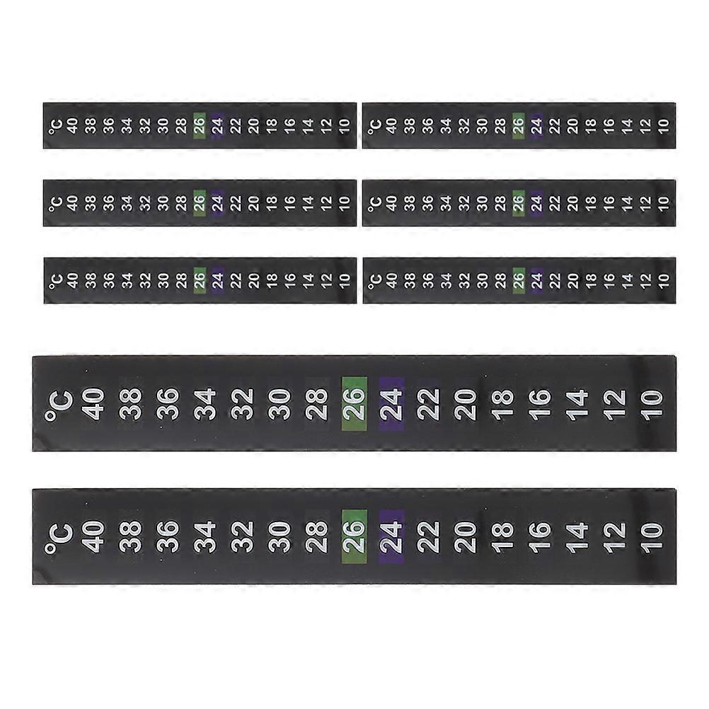 Portable Aquarium Thermometer Sticker Disposable Strips for 24Pcs