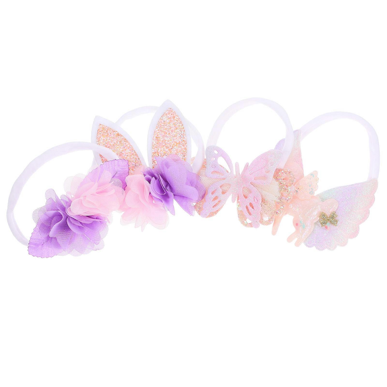Fabric Easter Headband Set for Decoration Comprising 5 Assorted Color Headbands