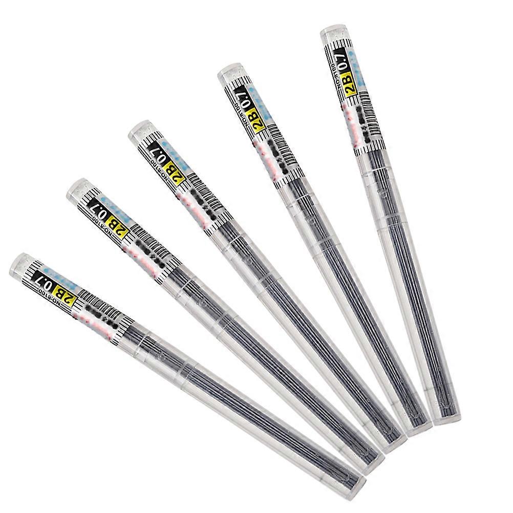 Automatic Pencil Lead Set For School Stationery 0.7mm Small Resin Core Writing 5Pcs