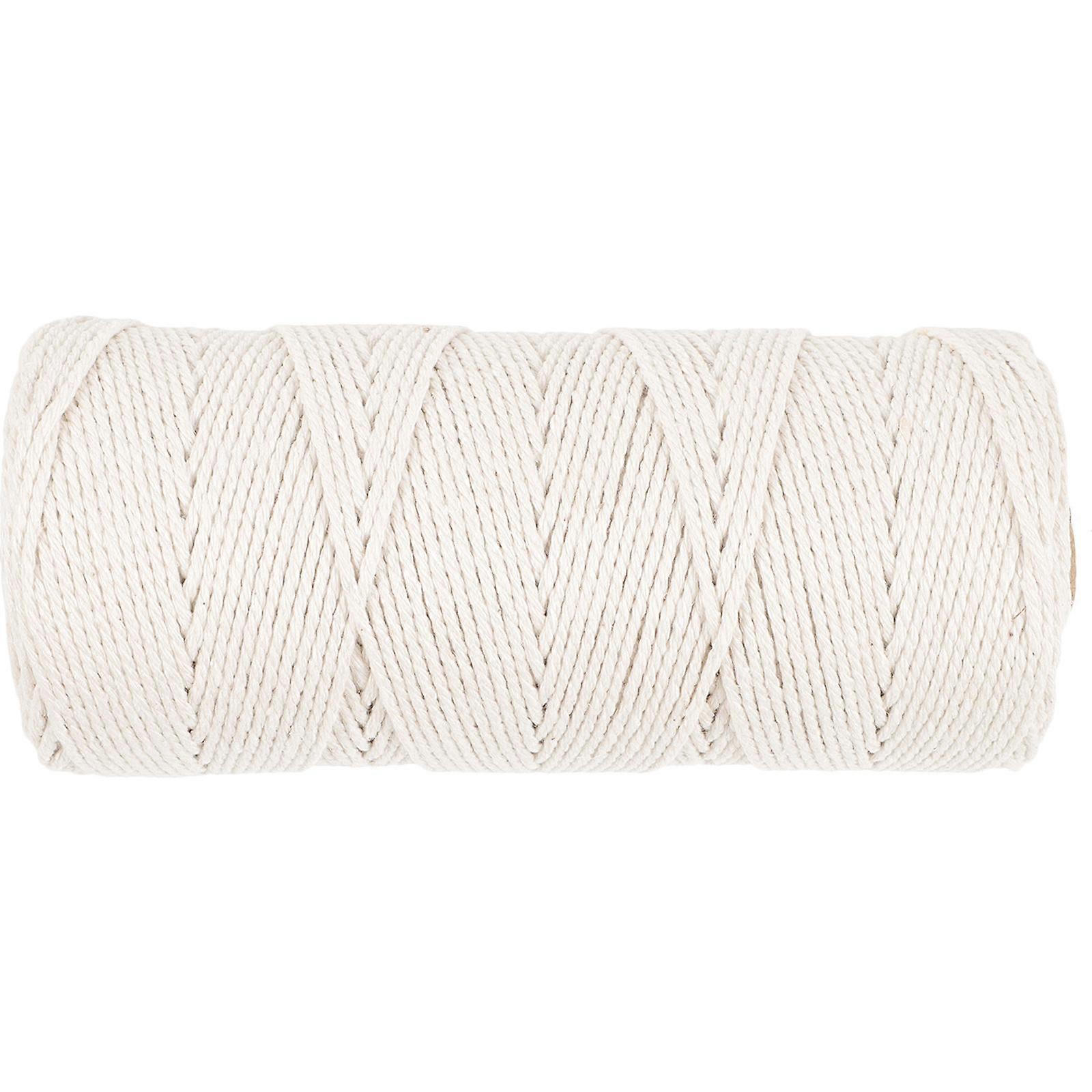 DIY Cotton Rope For Gift Packaging And Knitting 2 Rolls 2mm X 200m Simple Design Material