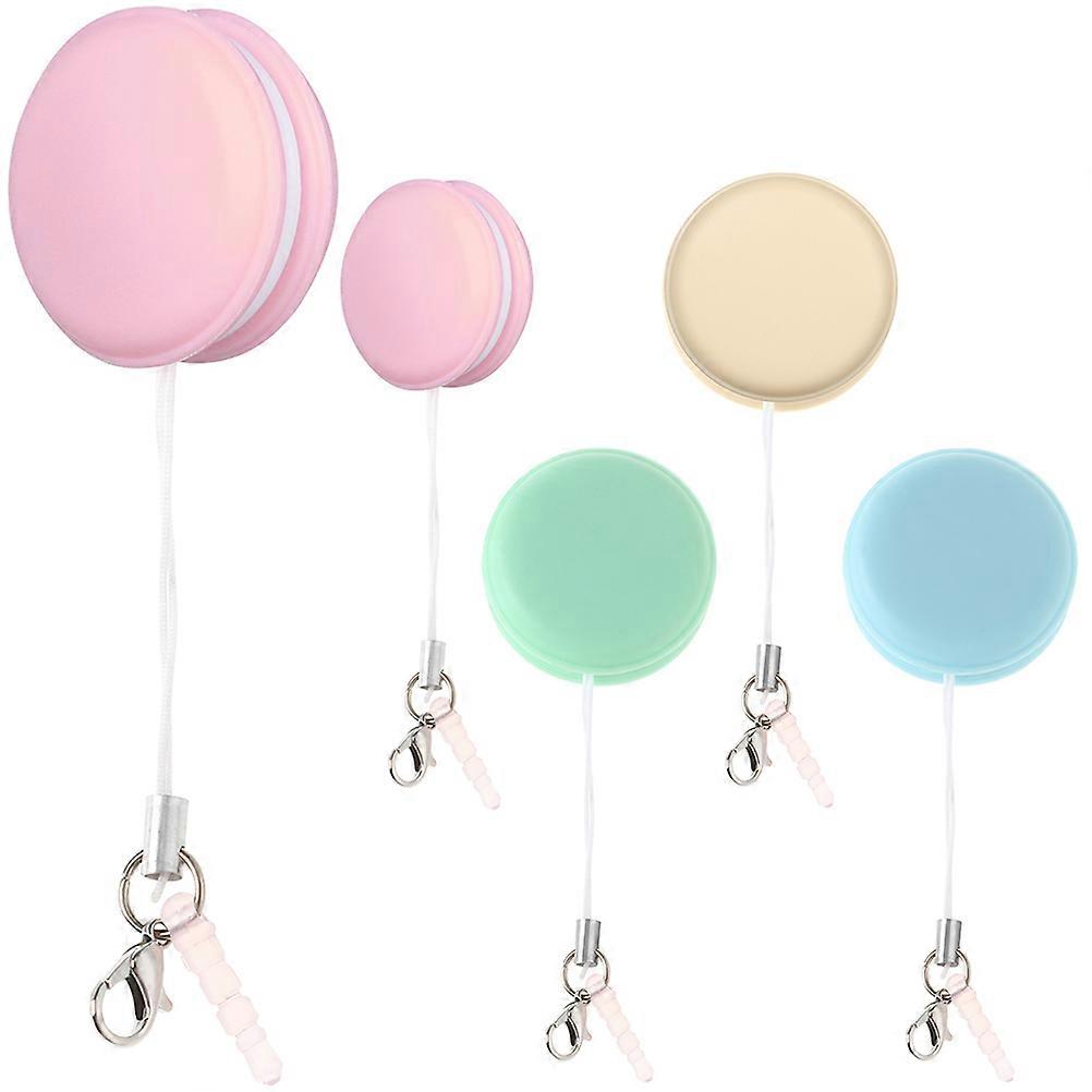 Eyeglass Cleaning Cloths For Travel Macaron Shape Fingerprint Removal 5Pcs Assorted Color